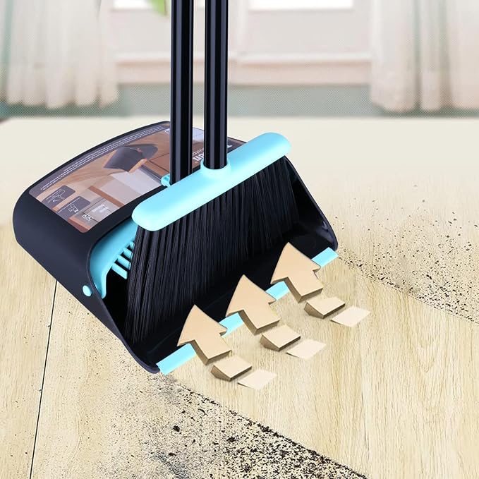 Broom with Dustpan Combo Set, Dust pan with Broom Combo Set, Standing Dustpan - Image 6