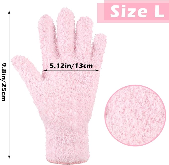 Patelai 3 Pairs Microfiber Plant Dusting Gloves Leaf Cleaning Gloves - Image 3