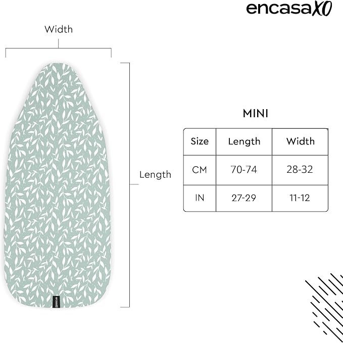 Encasa XO Ironing Board Cover and Pad 28"x12" - Image 2