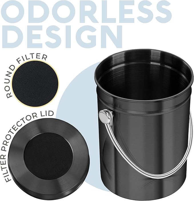 EPICA Countertop Compost Bin Kitchen | 1.3 Gallon | Odorless Composting Bin - Image 5
