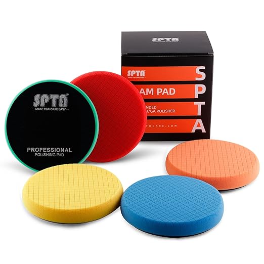 SPTA Buffing Polishing Pads, Compound Buffing Sponge Pads Cutting Polishing Pad by SPTA