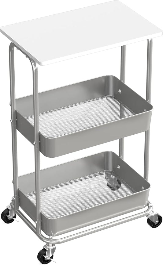 Simple Houseware 2-Tier Rolling Utility Cart by SimpleHouseware
