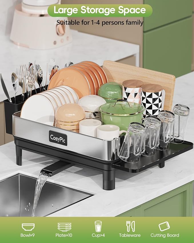 Dish Racks, Thicker Premium 304 Stainless Steel Dish Drying Rack - Image 8