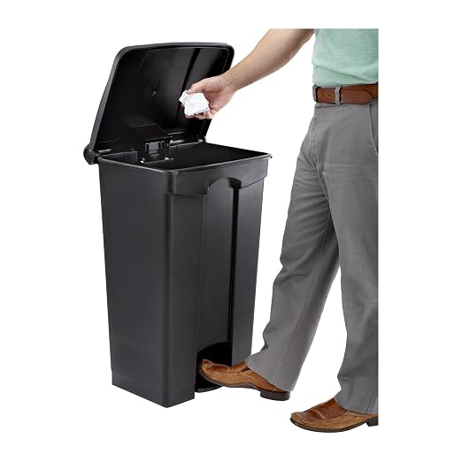 Safco Step On Plastic Trash Can - Image 4
