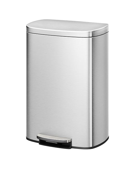 Garvee 13 Gallon / 50 Liter Stainless Steel Kitchen Trash Can by Garvee