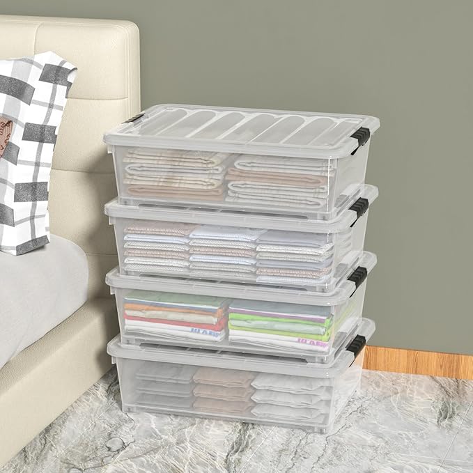 25 Quart Clear Under Bed Storage Container - Image 5