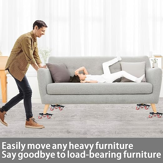 Furniture-Dolly-Furniture-Movers with-5-Wheels, Furniture Sliders Lifters Tool - Image 3