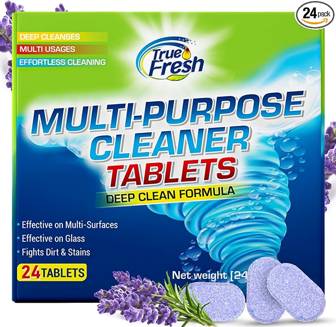 True Fresh All Purpose Cleaner Refill Tablets – Makes 384 fl oz, Effortless by TrueFresh