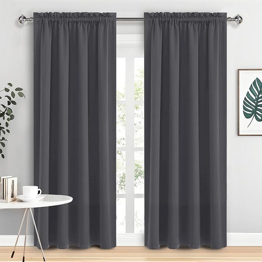 DWCN Blackout Curtains for Bedroom 84 Inch Length 2 Panels Set, Solid Thermal by DWCN
