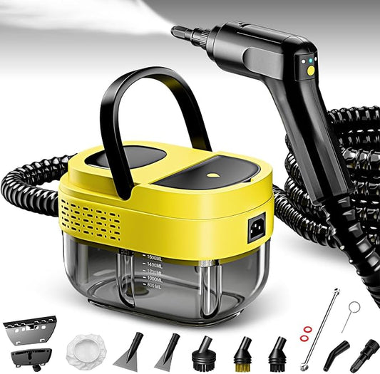 Steam Cleaner, 15s Heat-Up, 1.6L Tank, 3-Level Adjustable Handle, 2500W Steamer by Flgocexs