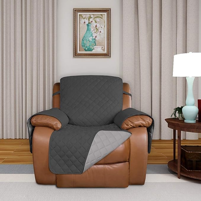 PureFit Reversible Quilted Sofa Cover, Water Resistant Slipcover Furniture - Image 2