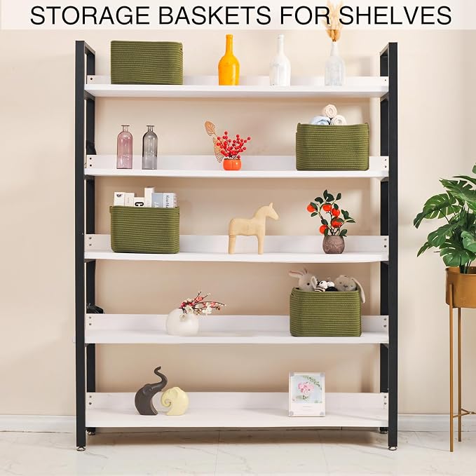 Small Storage Baskets for Organizing, Woven Storage Baskets for Shelves - Image 3