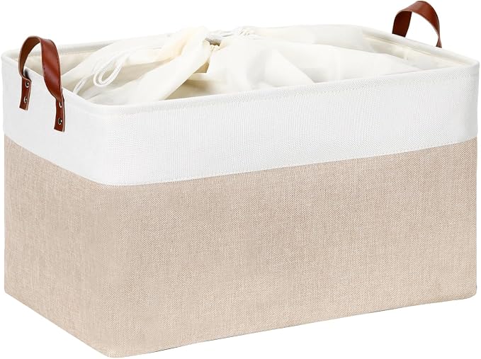 DULLEMELO 70L Extra Large Storage Bin, Collapsible Storage Box, Fabric Clothes by DULLEMELO