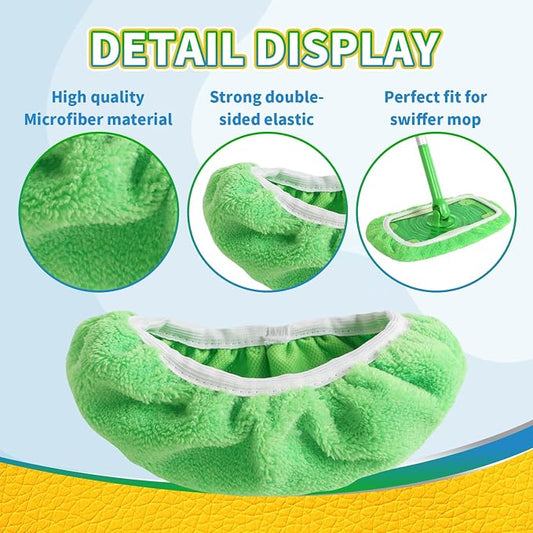3 Pack Reusable 100% Coral Fleece Mop Pads Compatible - Image 2