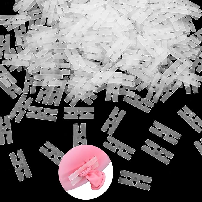 300 Pcs Balloon Ties Plastic Balloon Clips by Unknown