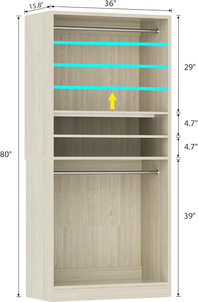 Unikito 3FT Freestanding Closet System - Image 7