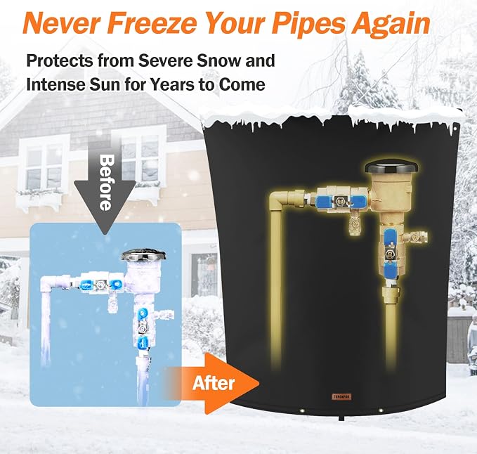 Backflow Preventer Pipe Insulation Cover - Image 3