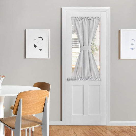 NICETOWN Light Grey Sidelight Curtain, Light Filtering Side Front Door Curtains by NICETOWN