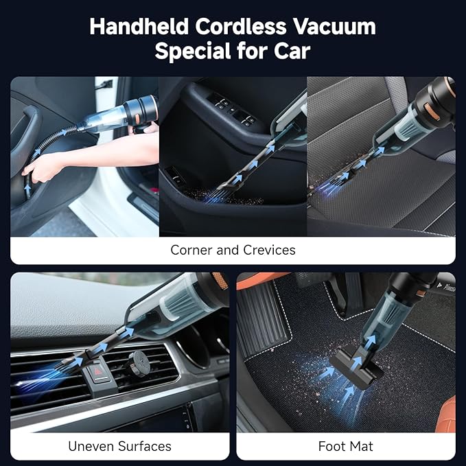 Handheld Vacuum Cordless, Car Vacuum Cleaner - Image 4