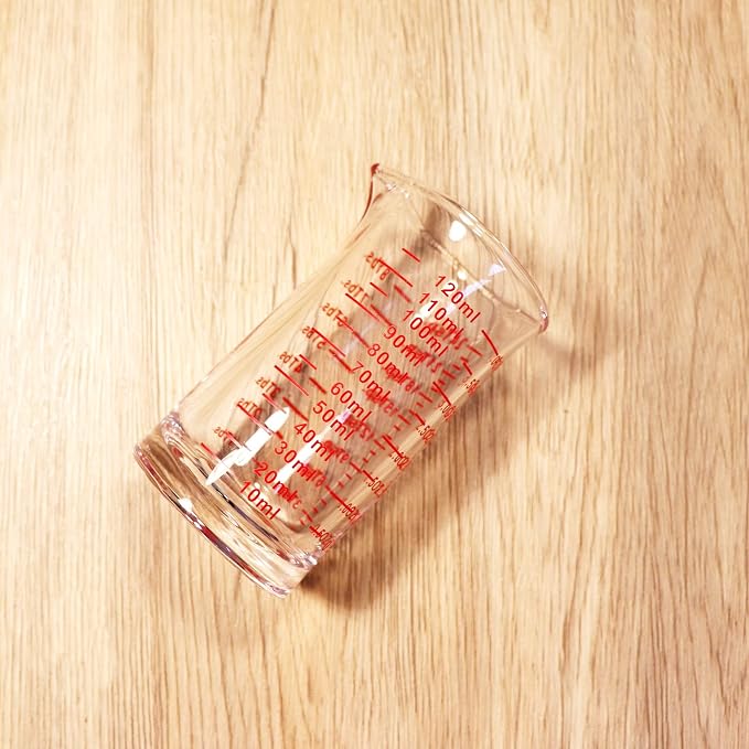 Ackers 4 Oz Glass Measuring Cup, Borosilicate Shot Glass - Image 5