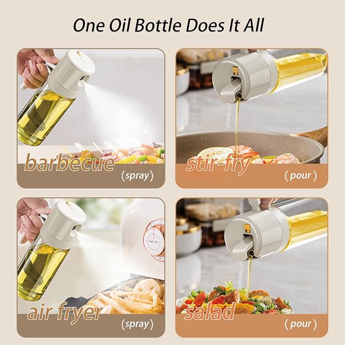 2 in 1 Glass Oil Sprayer and Dispenser - Image 5