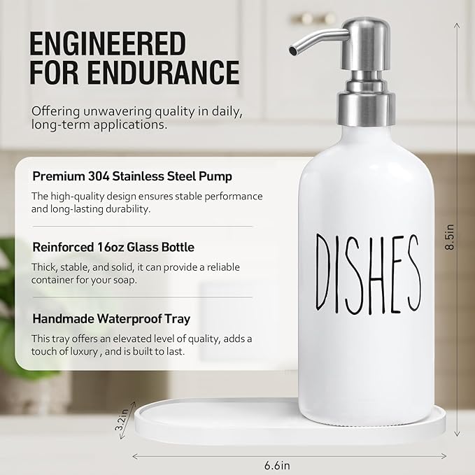 MOMEEMO Soap Dispenser for Kitchen Sink, Suitable for Kitchen Decor and - Image 2
