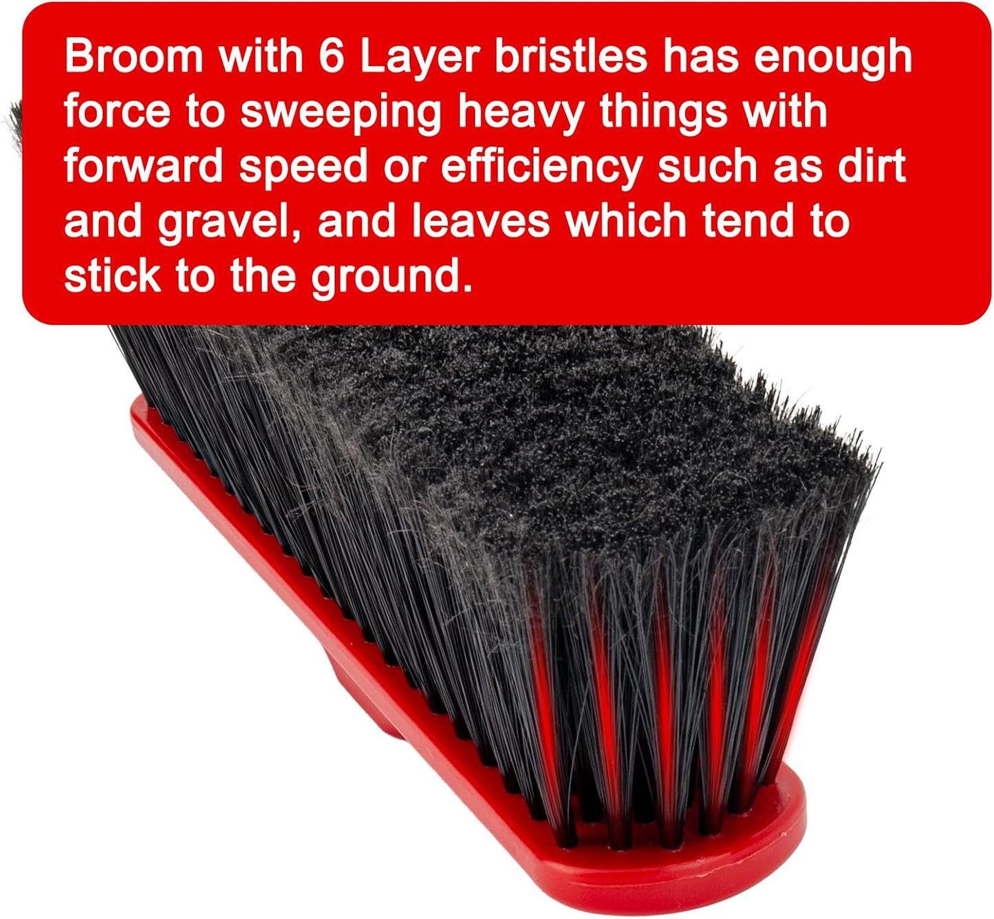 KeFanta 3 Packs Indoor/Outdoor Brooms, Brooms for Sweeping Indoor, 51" Long Handle House Broom for Home Garage Kitchen Office Courtyard Lobby Patio Lawn Concrete