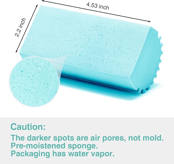 4 Pack Damp Dusting Sponge Duster, Reusable Household Cleaning Sponge Tool - Image 6