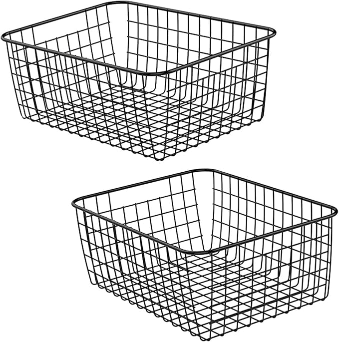 Kitchen Wire Baskets Farmhouse Decor Metal Food Storage Organizer, Household - Image 4