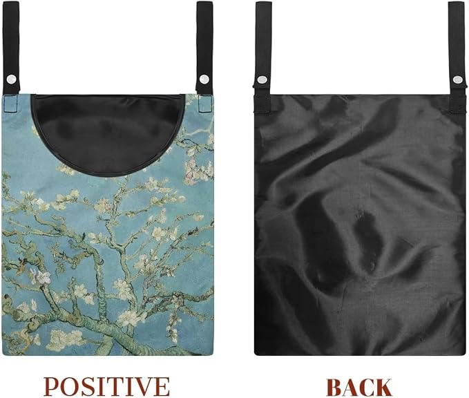 Almond Blossom Print Max Capacity Clothespin Storage Bag 14.5x12in - Image 7