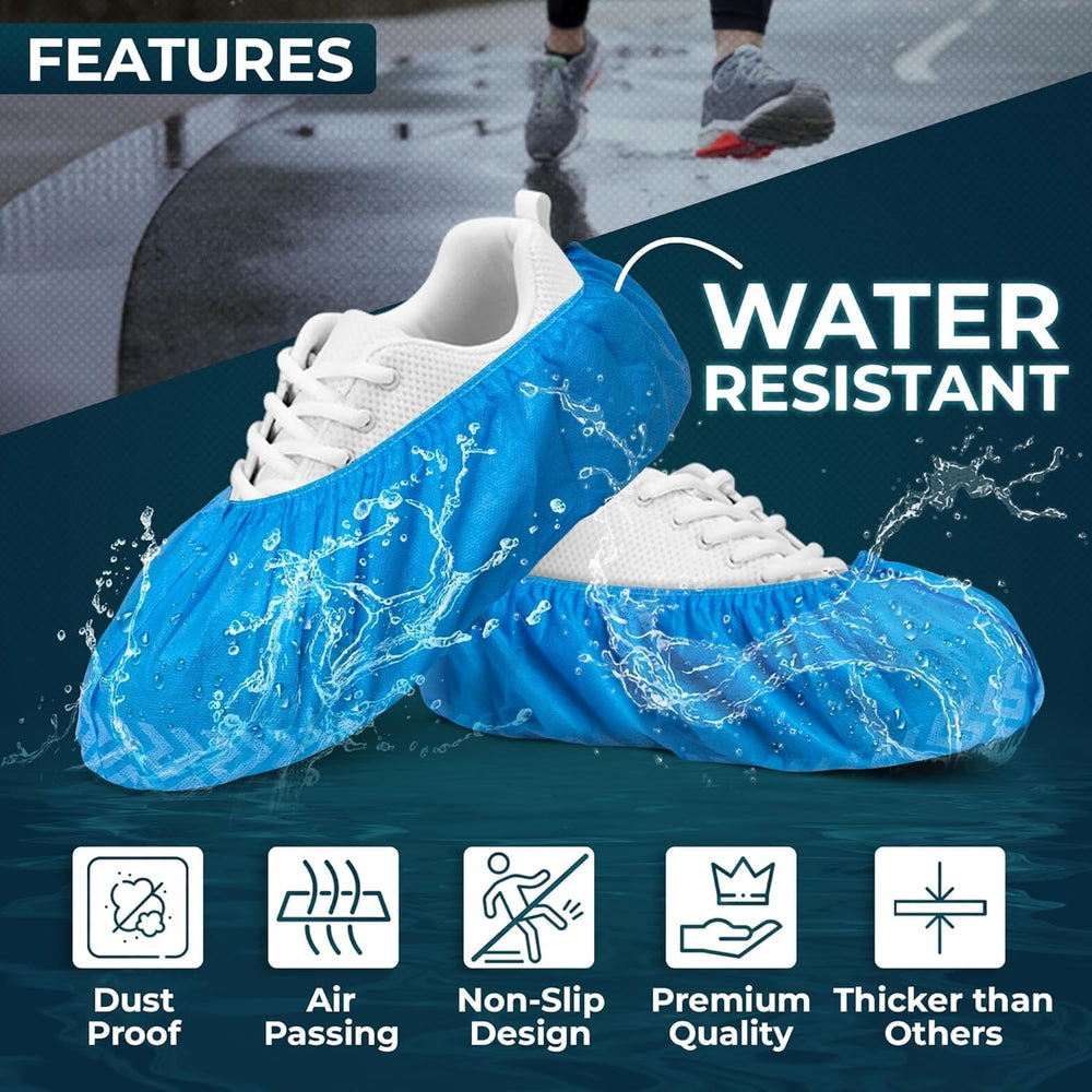 Blue Shoe Guys Premium Disposable Boot & Shoe Covers Booties | 200 Pack |...