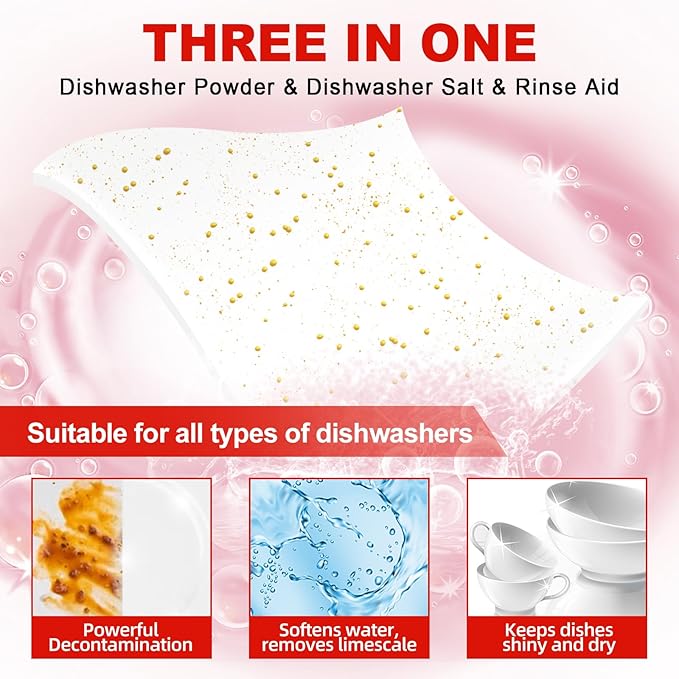 Eco Dishwasher Detergent Sheets Up To 160 Loads, Grapefruit Scent Plastic Free - Image 2