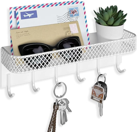 Key Holder for Wall – Decorative Stainless Steel Key Hanger by Lwenki