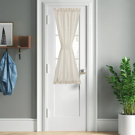 NICETOWN Natural Linen Door Curtains French by NICETOWN