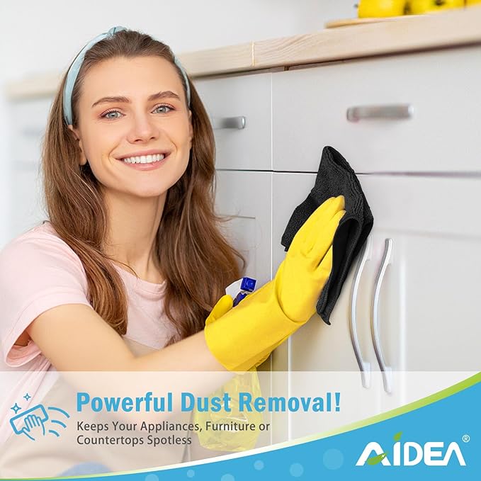 AIDEA Microfiber Cleaning Cloth-150PK, Soft Microfiber Towels - Image 4