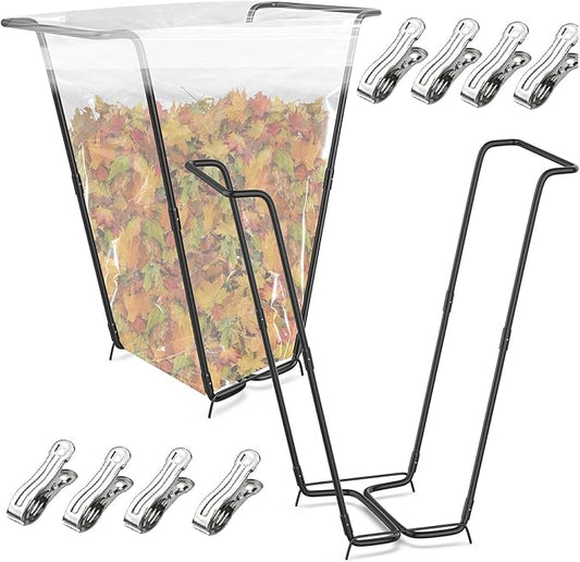 2PCS Outdoor Trash Bag Holder Metal Garden Trash Bag Holder by Loyala