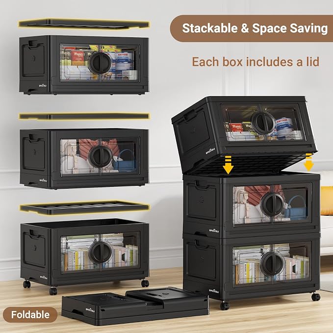 BROVIEW 480Qt Lockable Stackable Storage Bins - Image 6