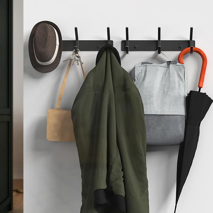 VAEHOLD Coat Hooks Wall Hook for Hanging Clothes Robes Towels Hats Heavy Duty - Image 6