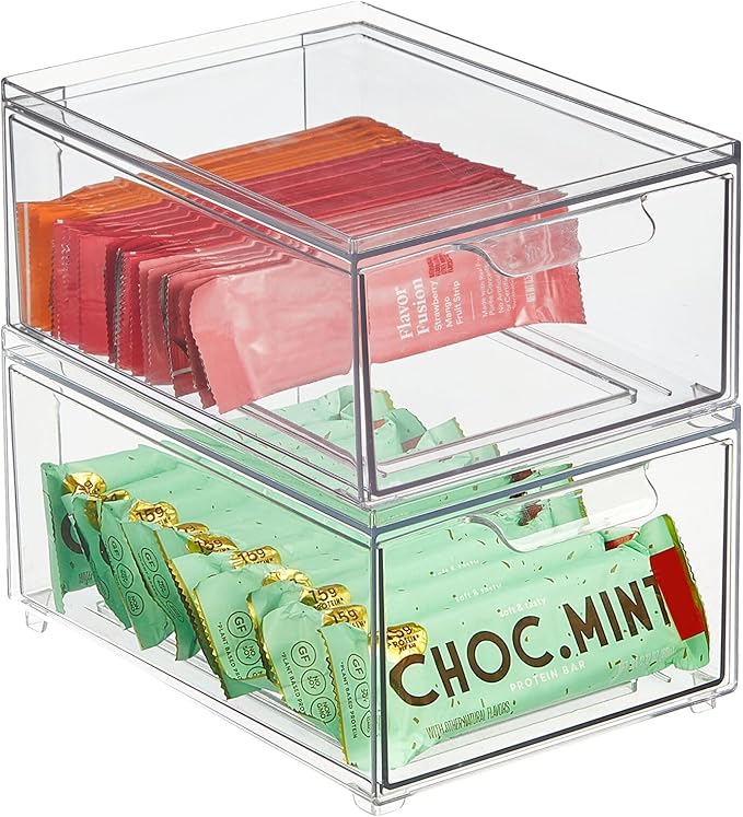 mDesign Stackable Storage Containers Box by mDesign