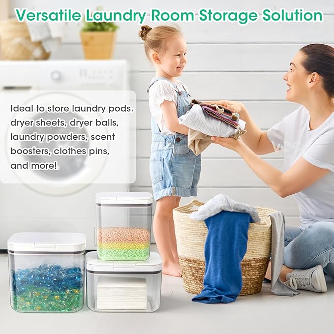 2 Pack Laundry Pods Container - Image 4