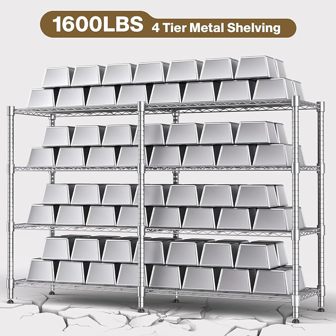 Himimi 4-Tier Adjustable Metal Shelving - Image 5