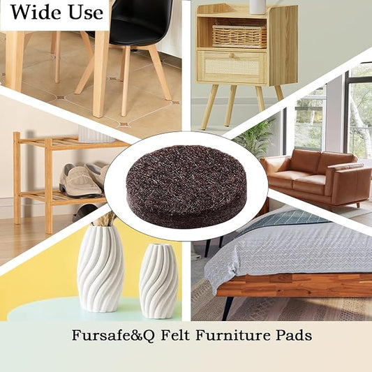 Fursafe&Q Felt Furniture Pads, Furniture Felt Pads - Image 2