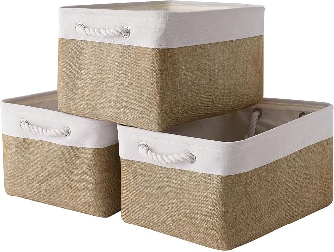Rectangular Fabric Storage Baskets by Sacyic
