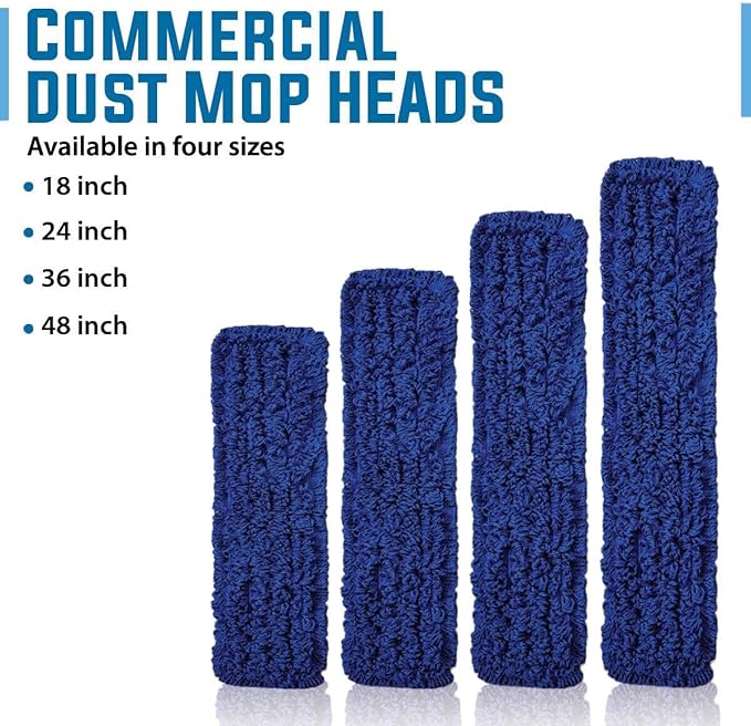KLEEN HANDLER 18 Inch Microfiber Dust Mop, Large Washable Commercial Mop Head - Image 9