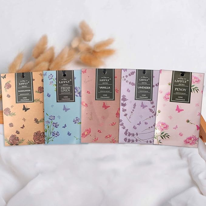 13 Scents Scented Sachets for Drawers and Closets 14 Packs Lavender Rose - Image 7