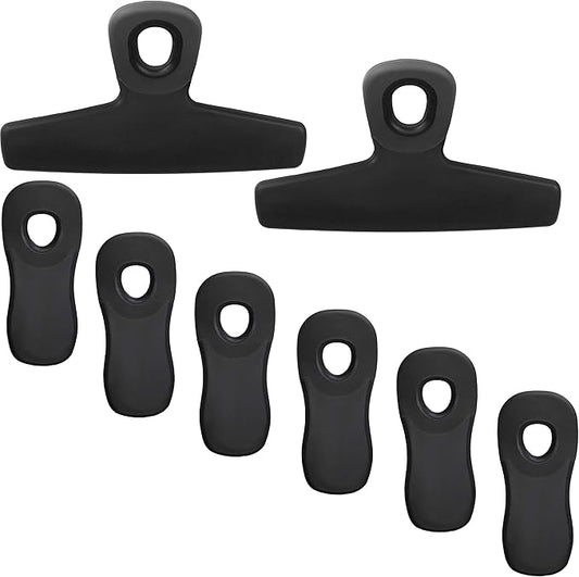 COOK WITH COLOR Bag Clips, Heavy Duty Chip Clip and Refrigerator Magnet Clips by COOKWITHCOLOR