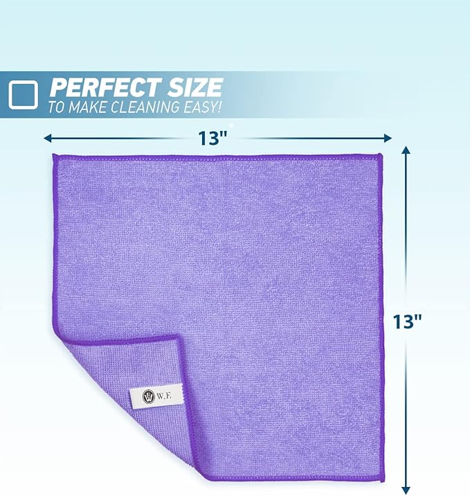 Microfiber Cleaning Cloth-24Pcs Ultra Soft Highly Absorbent Rags - Image 2
