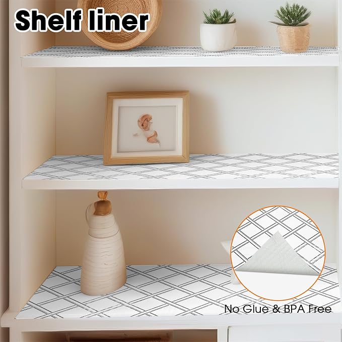 Drawer and Shelf Liners for Kitchen Cabinets Non-Adhesive Cabinet Liners Strong - Image 9