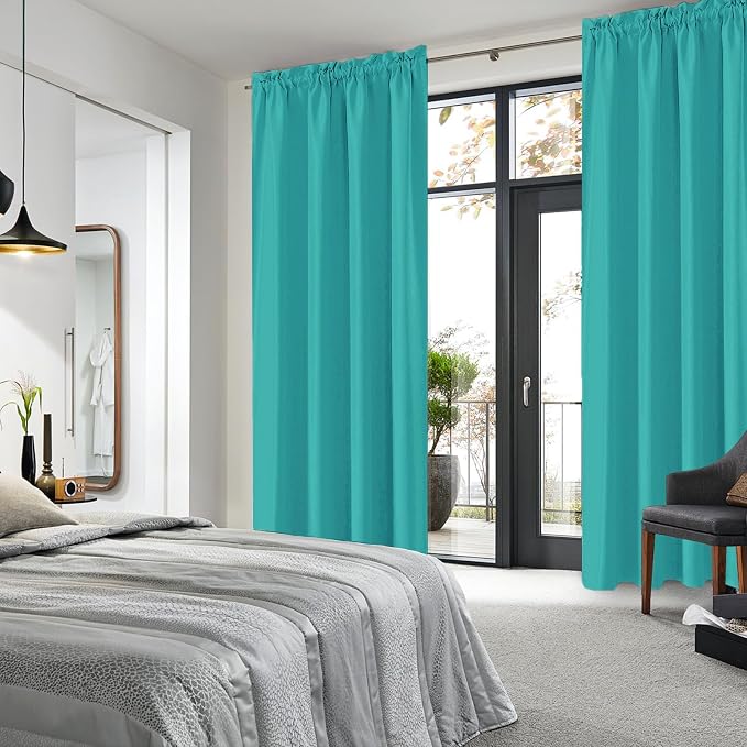DWCN Blackout Curtains for Living Room Thermal Insulated, Energy Saving & Noise - Image 2
