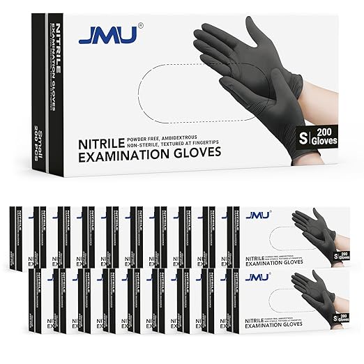 JMU Nitrile Gloves Small Case, 3.5Mil Disposable Medical Exam Gloves Latex Free by JMU